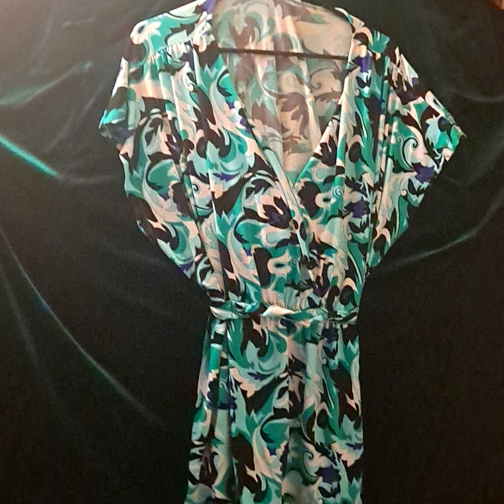 Short sleeved  cinch tie blouse